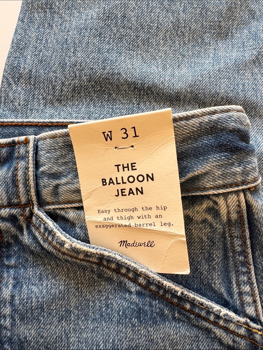 Madewell The Balloon Jean in Raebrook Wash - Picture 8 of 10